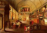 Frans the younger Francken The interior of a picture gallery painting